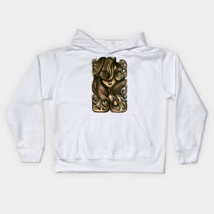 Luscious Locks - Warm Sand Kids Hoodie